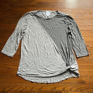 Sunday Gray 3/4 Sleeve Top